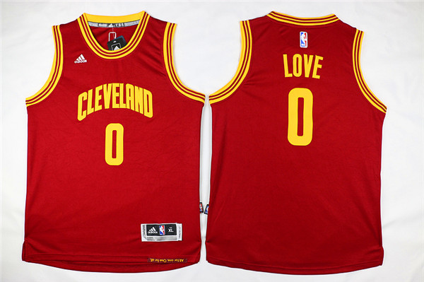 NBA Youth Cleveland Cavaliers #0 Love Red Game Nike Jerseys